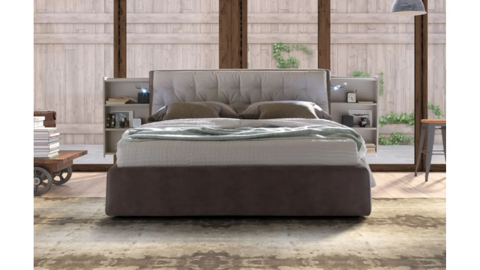 Letto con box contenitore Donovan di Le Comfort