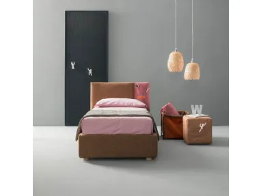 Letto singolo con contenitore Rift di Bside