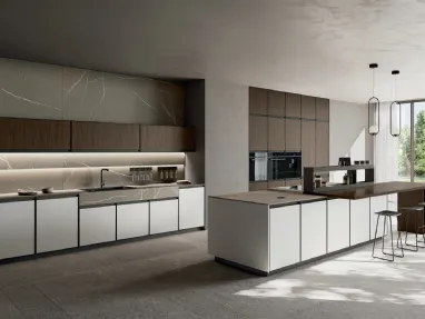 Cucina Moderna con isola Kronos 02 di Arredo3